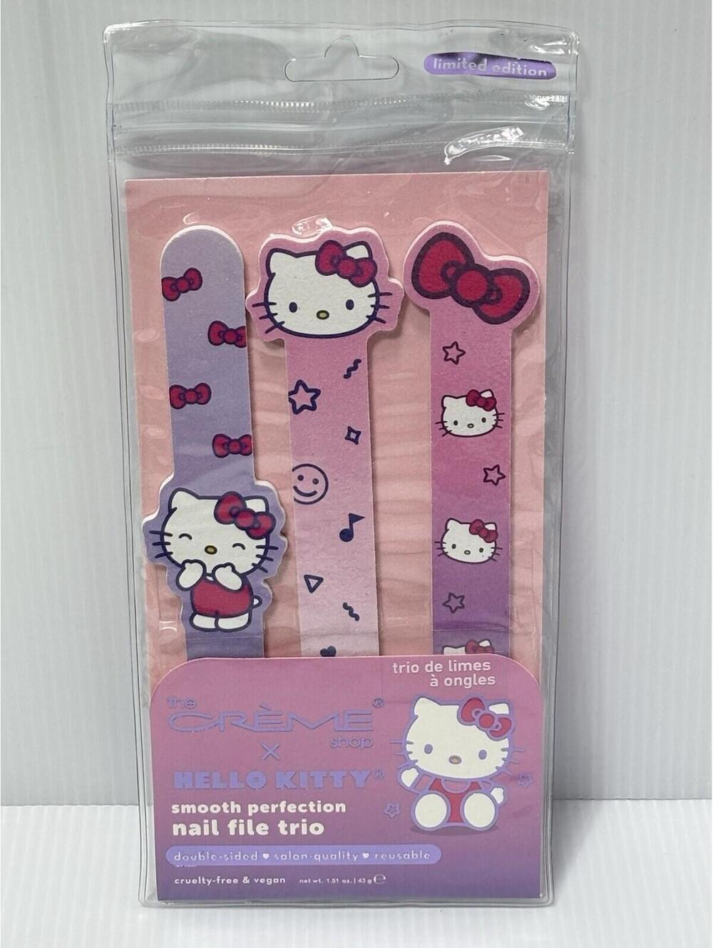 The Creme Shop Hello Kitty Nail File Trio Smooth Perfection Emery Boards NIP